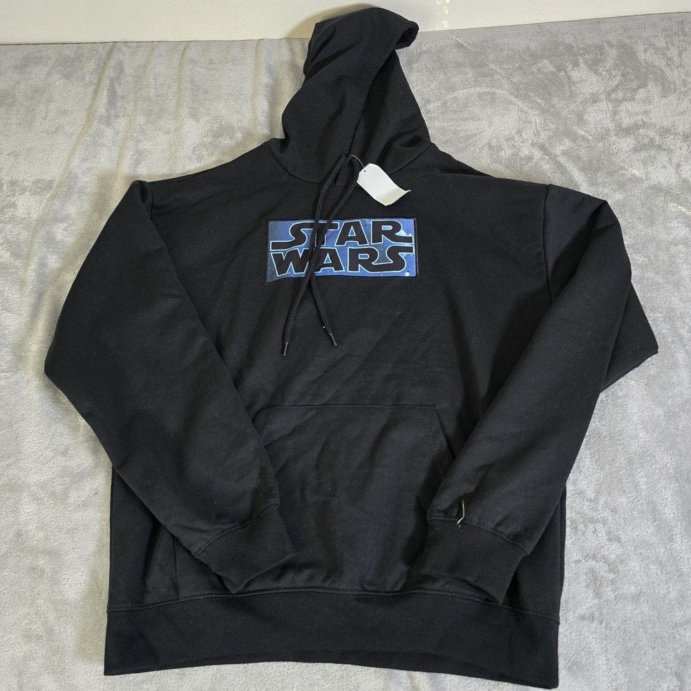 Disney Parks Star Wars Sweatshirt Mens Medium Hooded Embroidered Streetwear